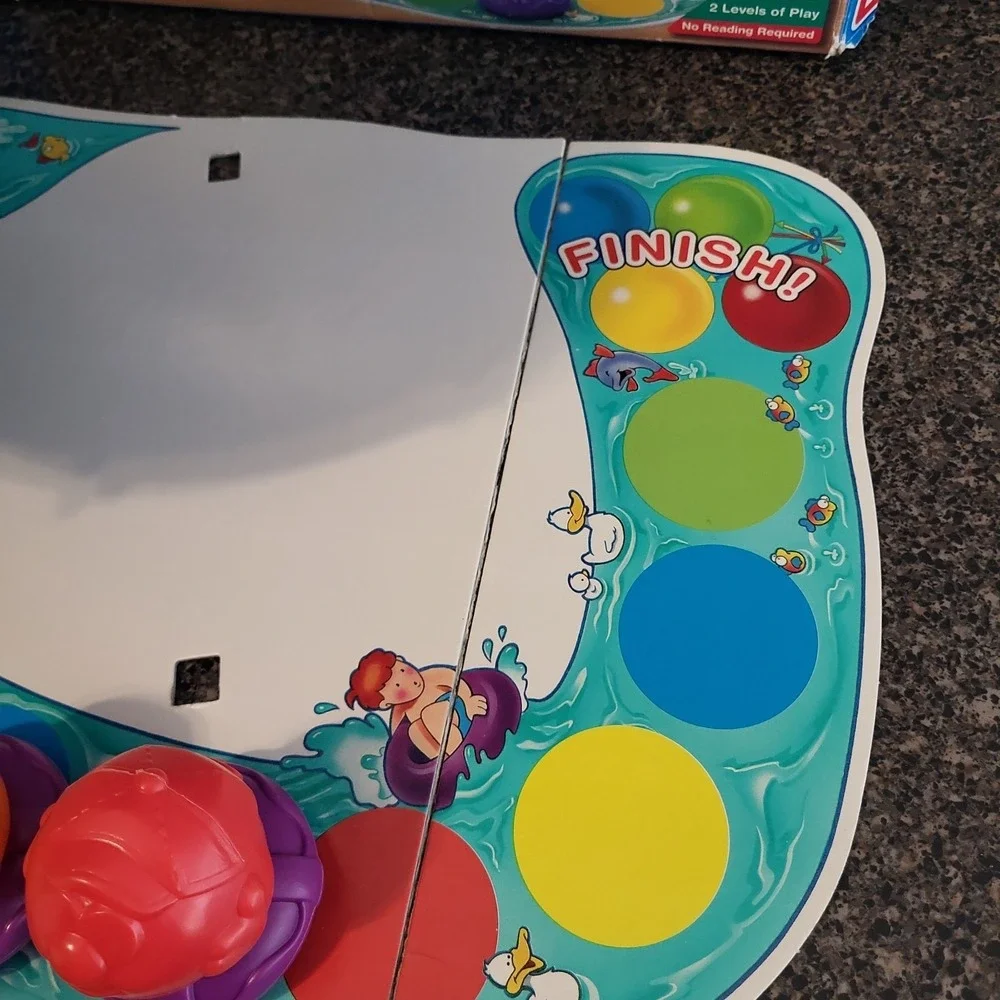 Vintage Playskool Slide 'N Ride Complete Preschool‎ Board Game Color Counting